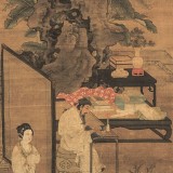 《听琴图》-明