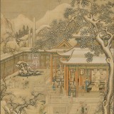 《行乐图》-清郎世宁看帝王家节日插花行乐