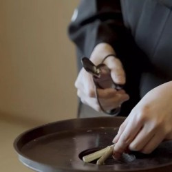 日本插花中用到的固定介质之一——配木/留木